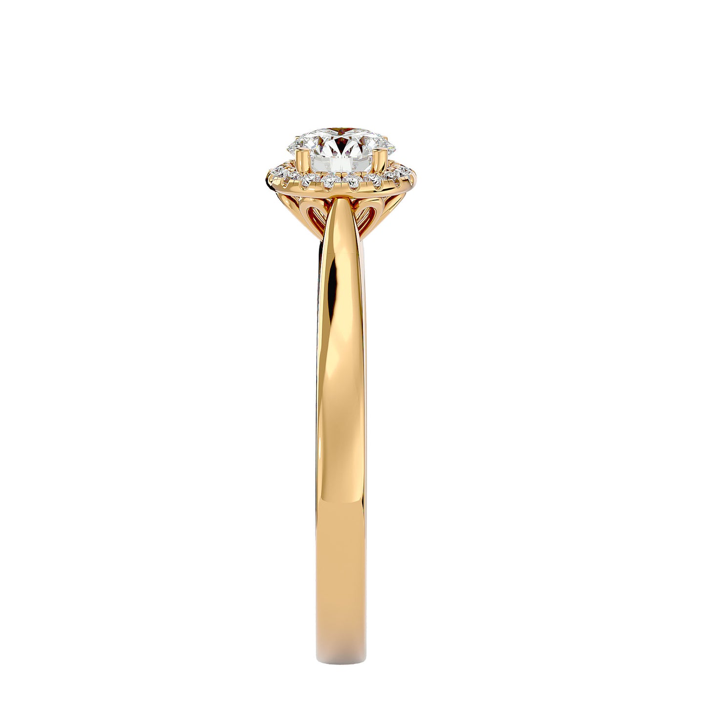 Roxane Halo Diamond Engagement Ring