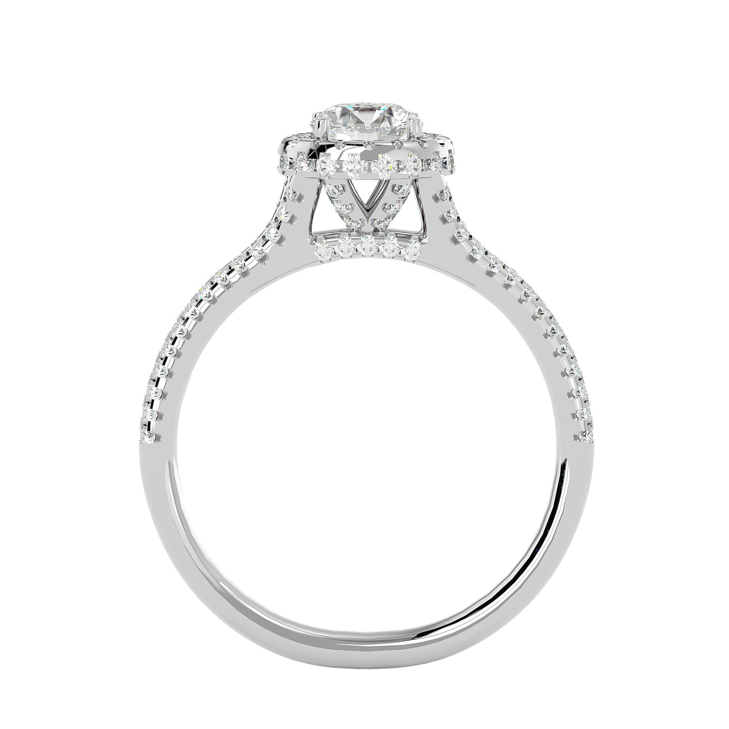 Mariam Halo Diamond Engagement Ring