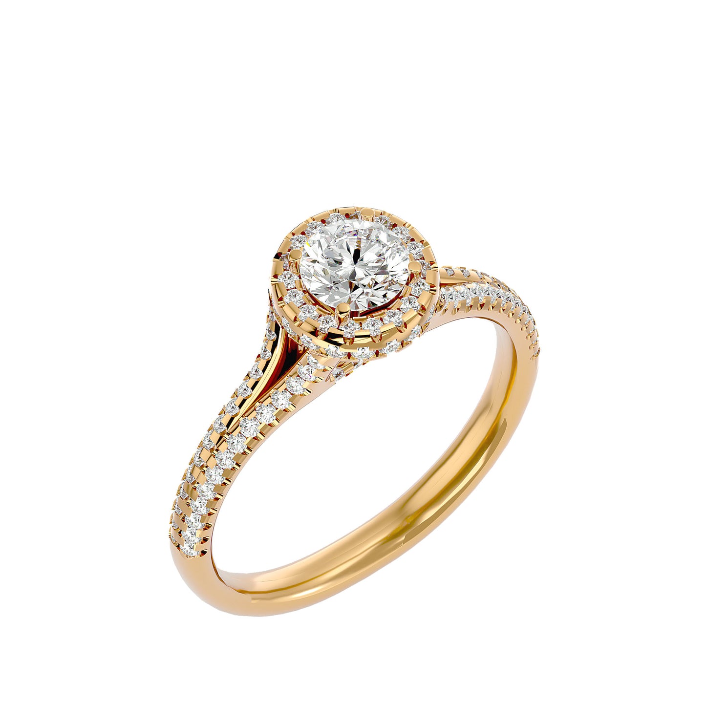 Mariam Halo Diamond Engagement Ring