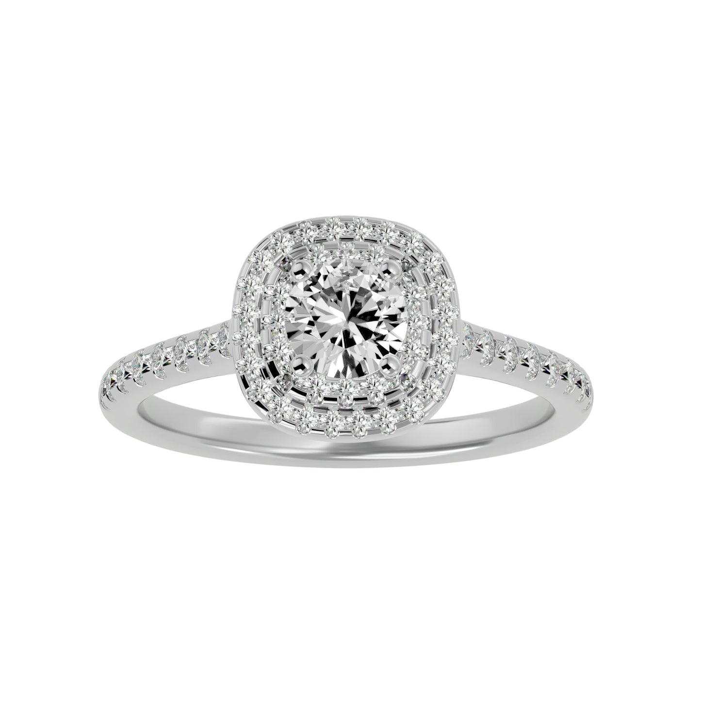 Liana Double Halo Diamond Engagement Ring