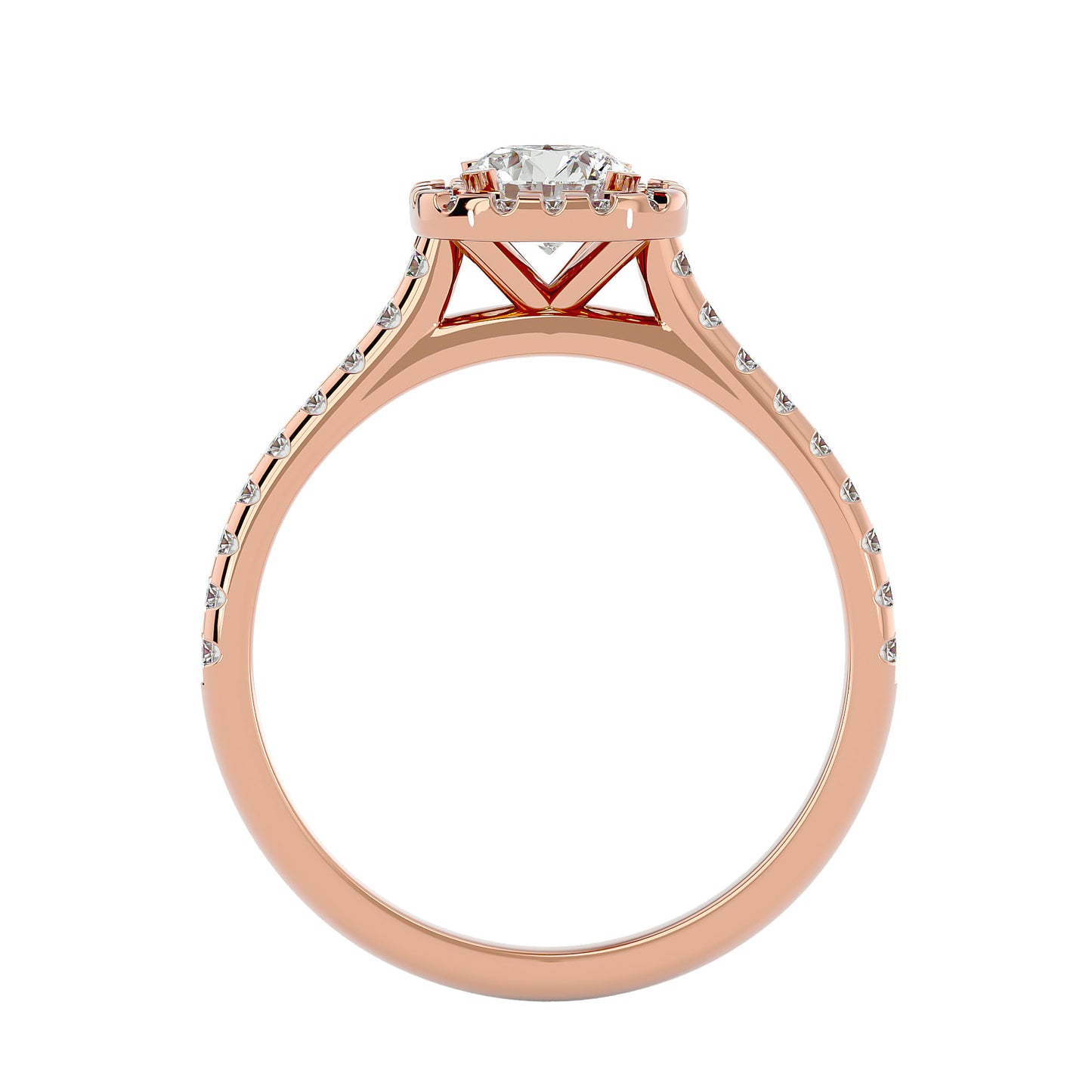 Paloma Halo Diamond Engagement Ring