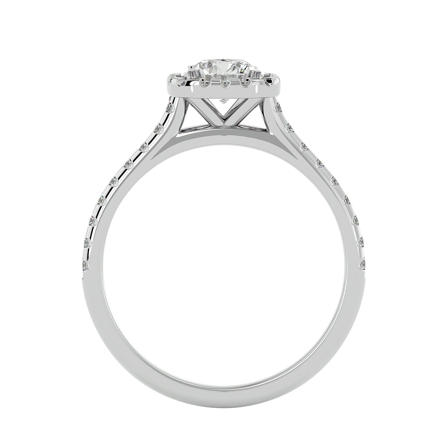 Paloma Halo Diamond Engagement Ring