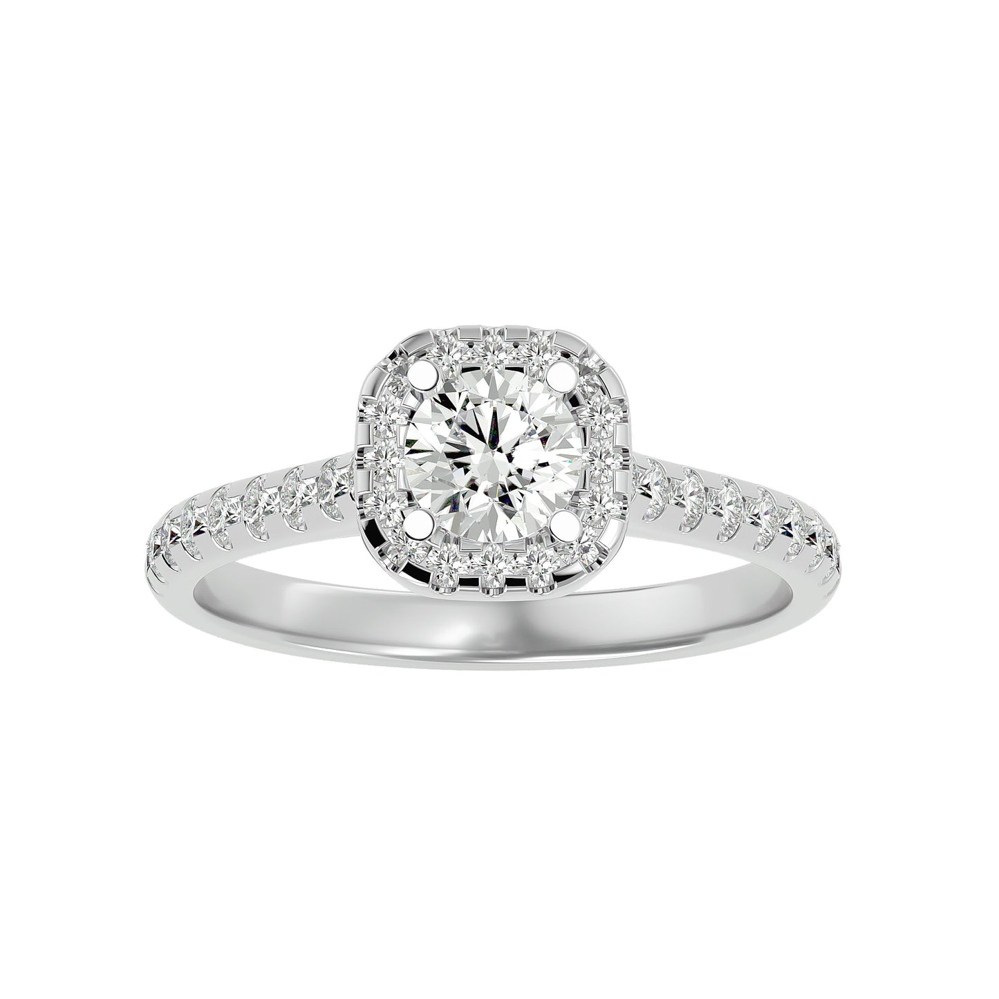 Paloma Halo Diamond Engagement Ring