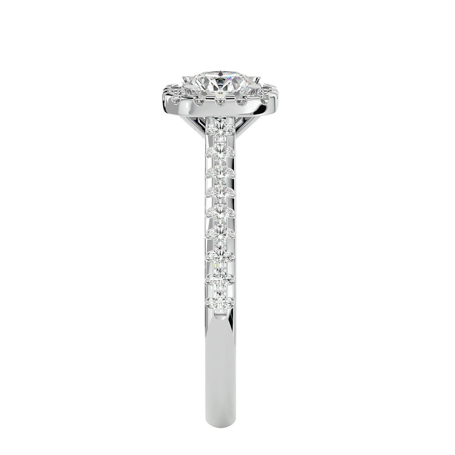 Paloma Halo Diamond Engagement Ring