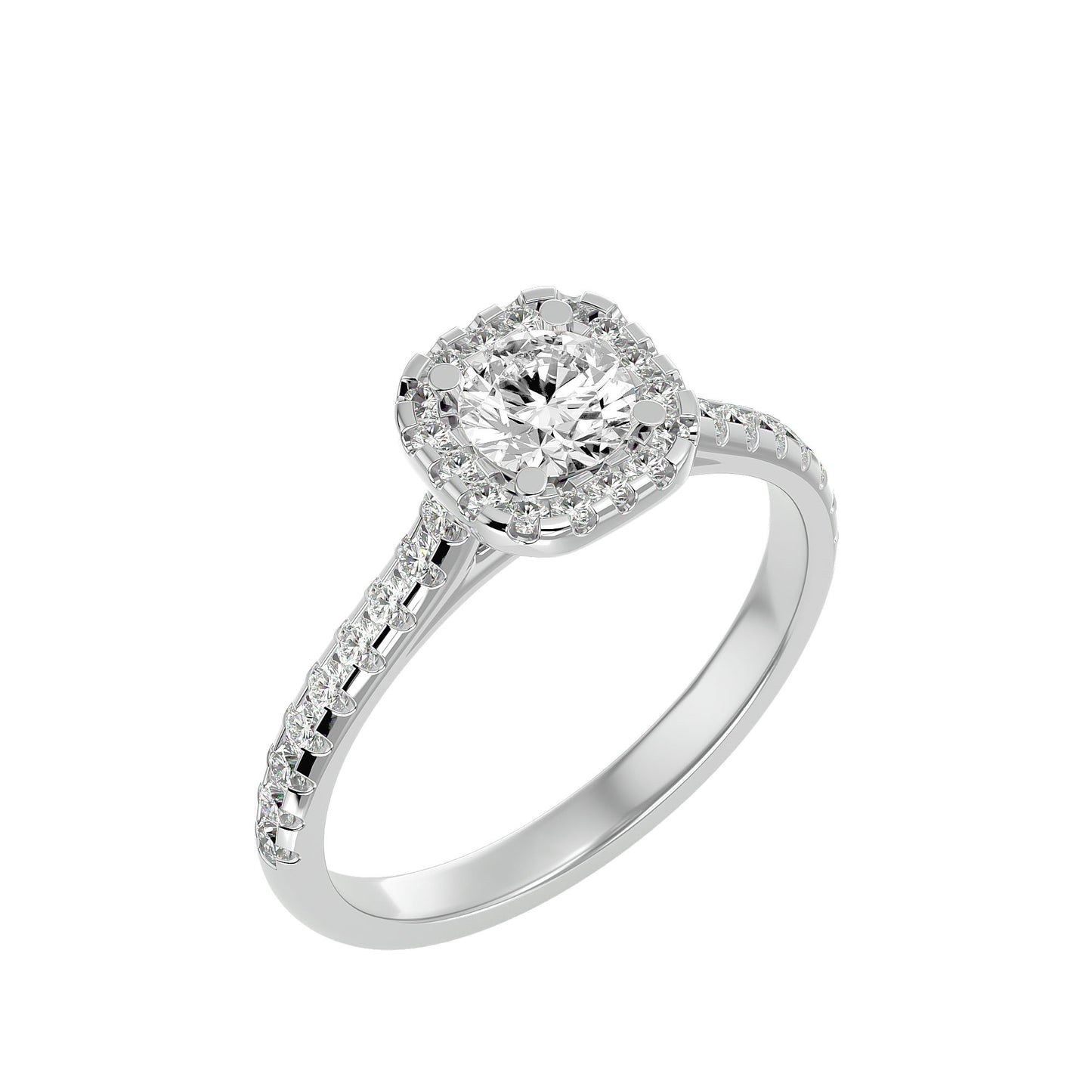 Paloma Halo Diamond Engagement Ring