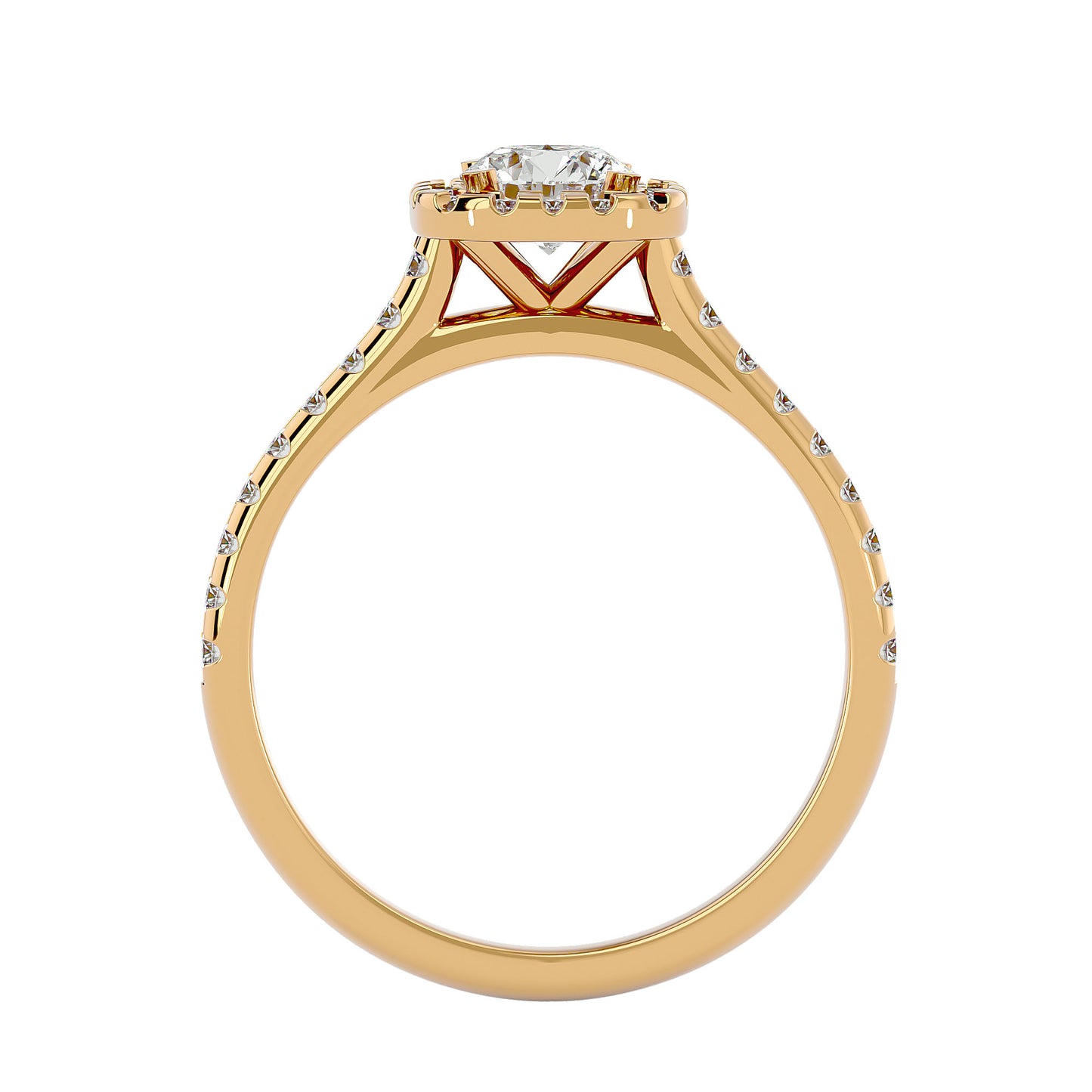 Paloma Halo Diamond Engagement Ring