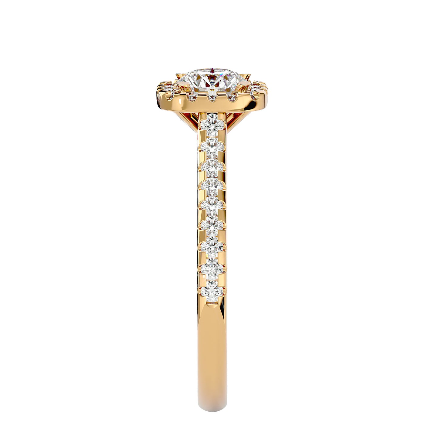 Paloma Halo Diamond Engagement Ring