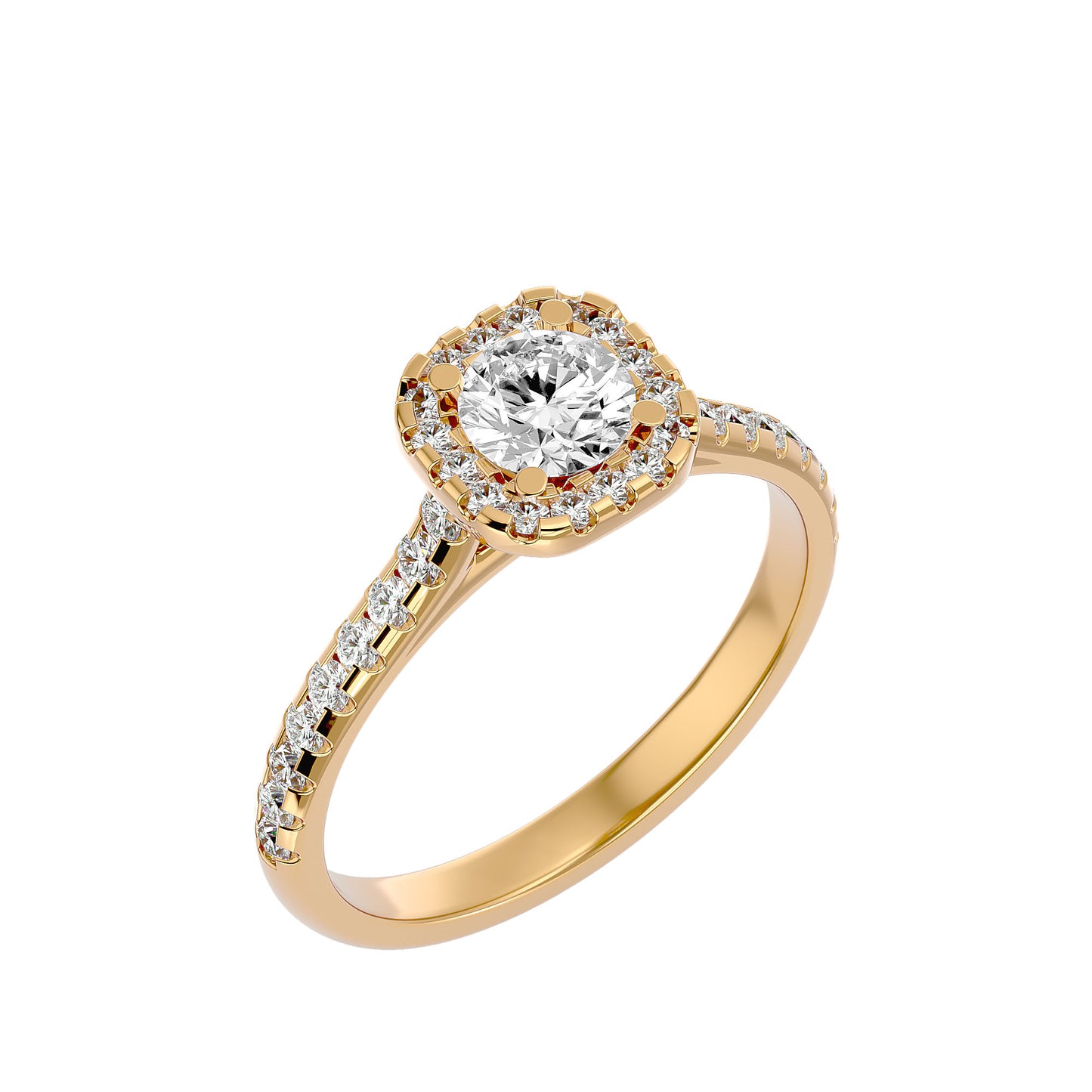 Paloma Halo Diamond Engagement Ring