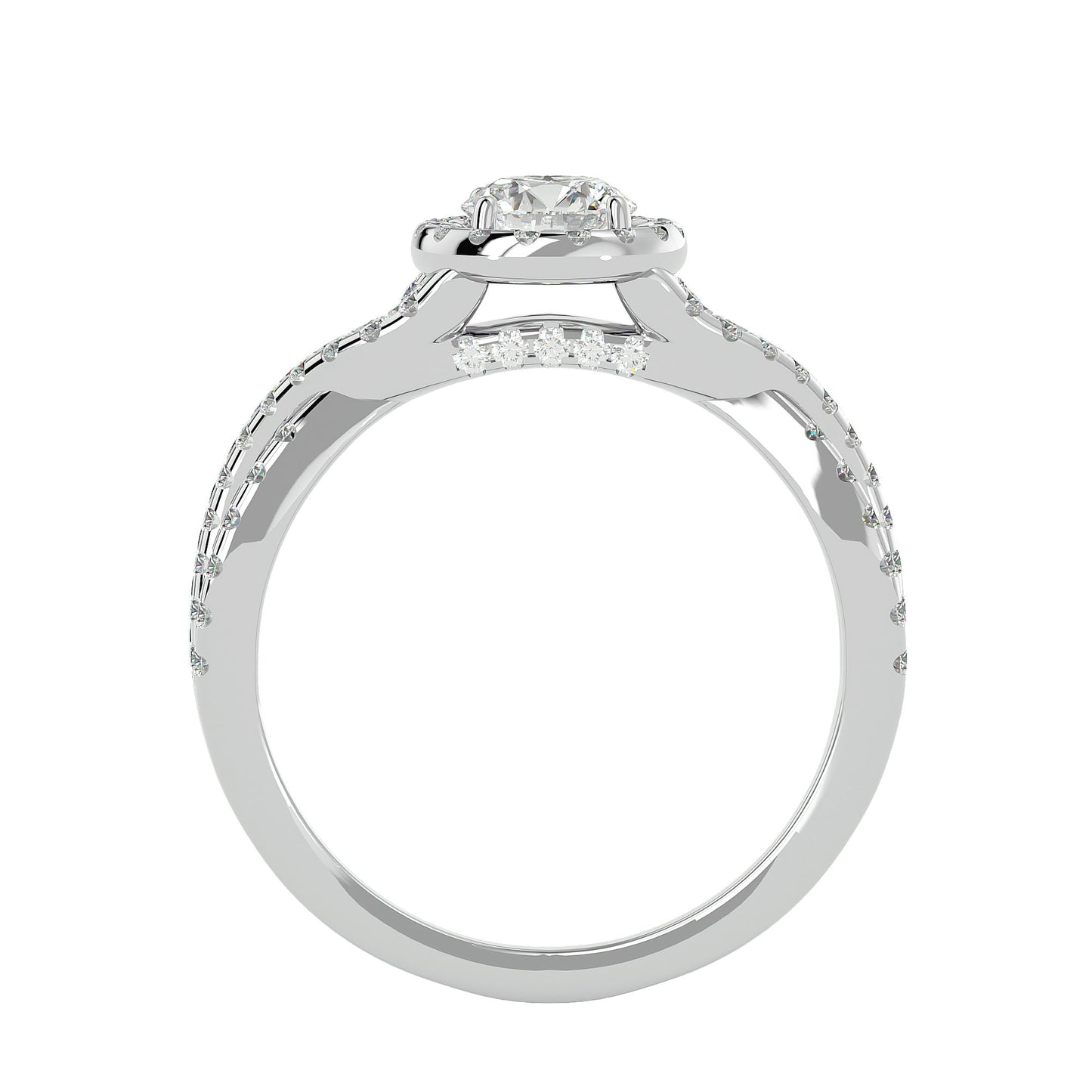 Renata interwine diamond engagement ring