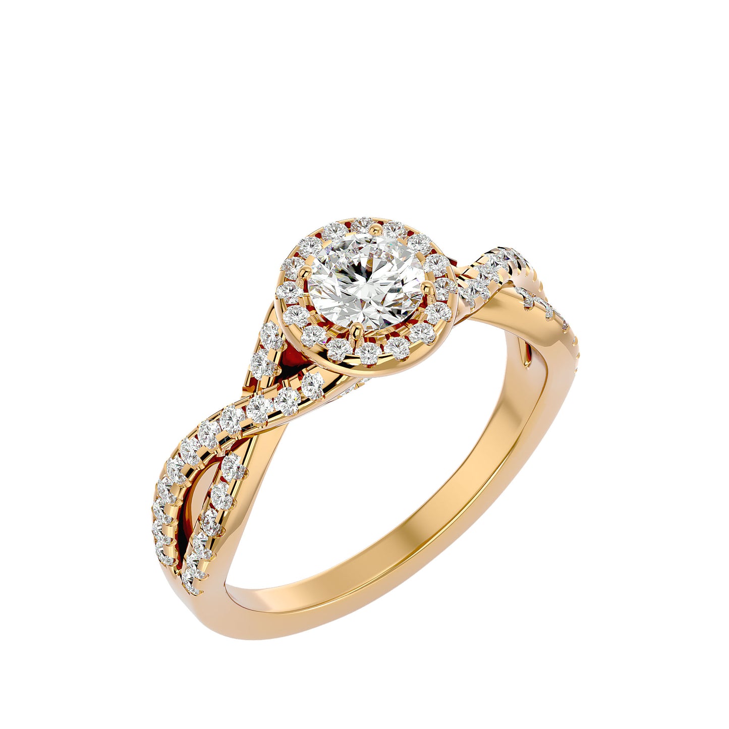 Renata interwine diamond engagement ring