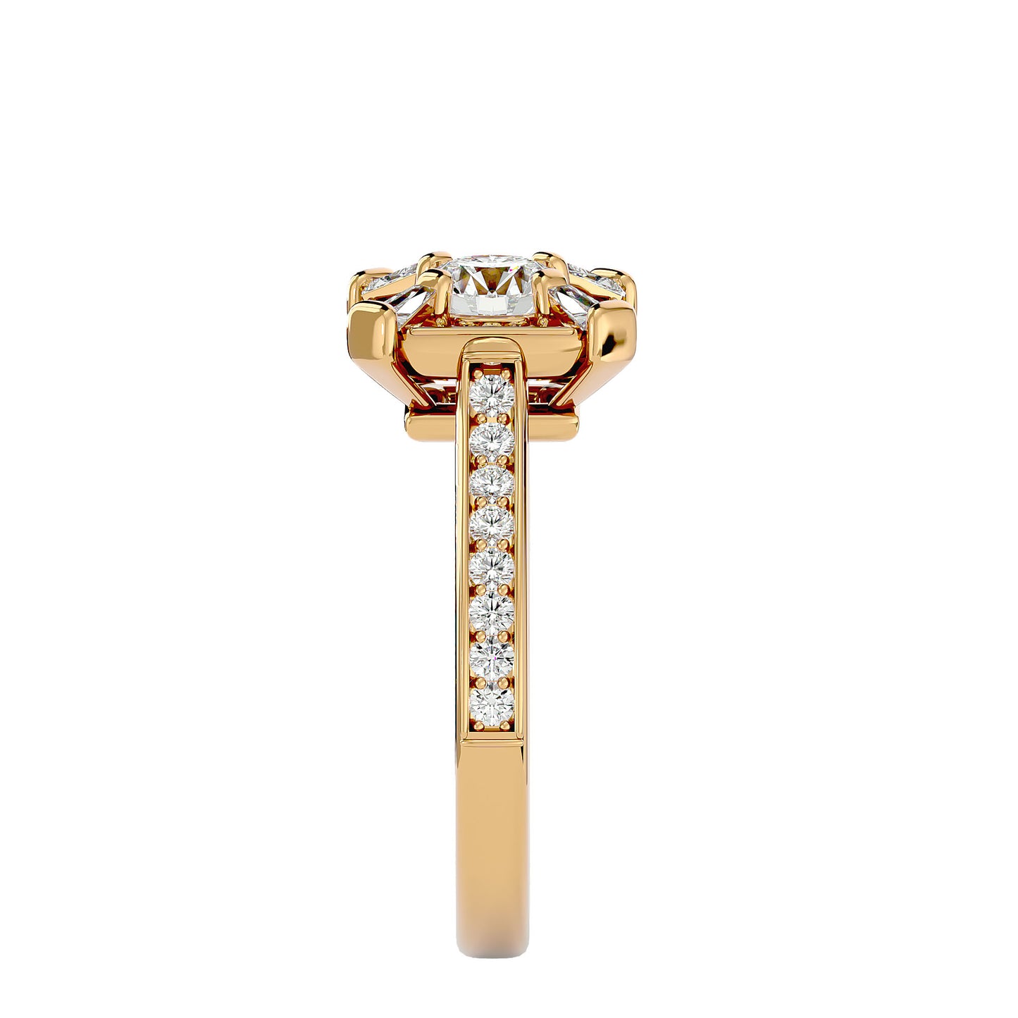 Ayla Halo Diamond Engagement Ring
