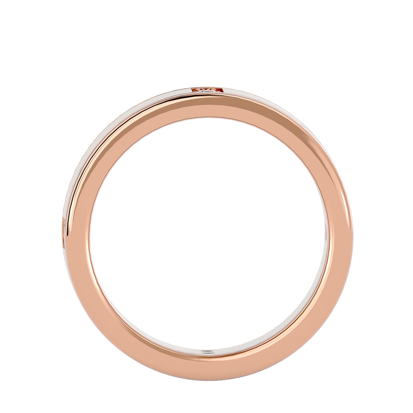 Station round men's ring
