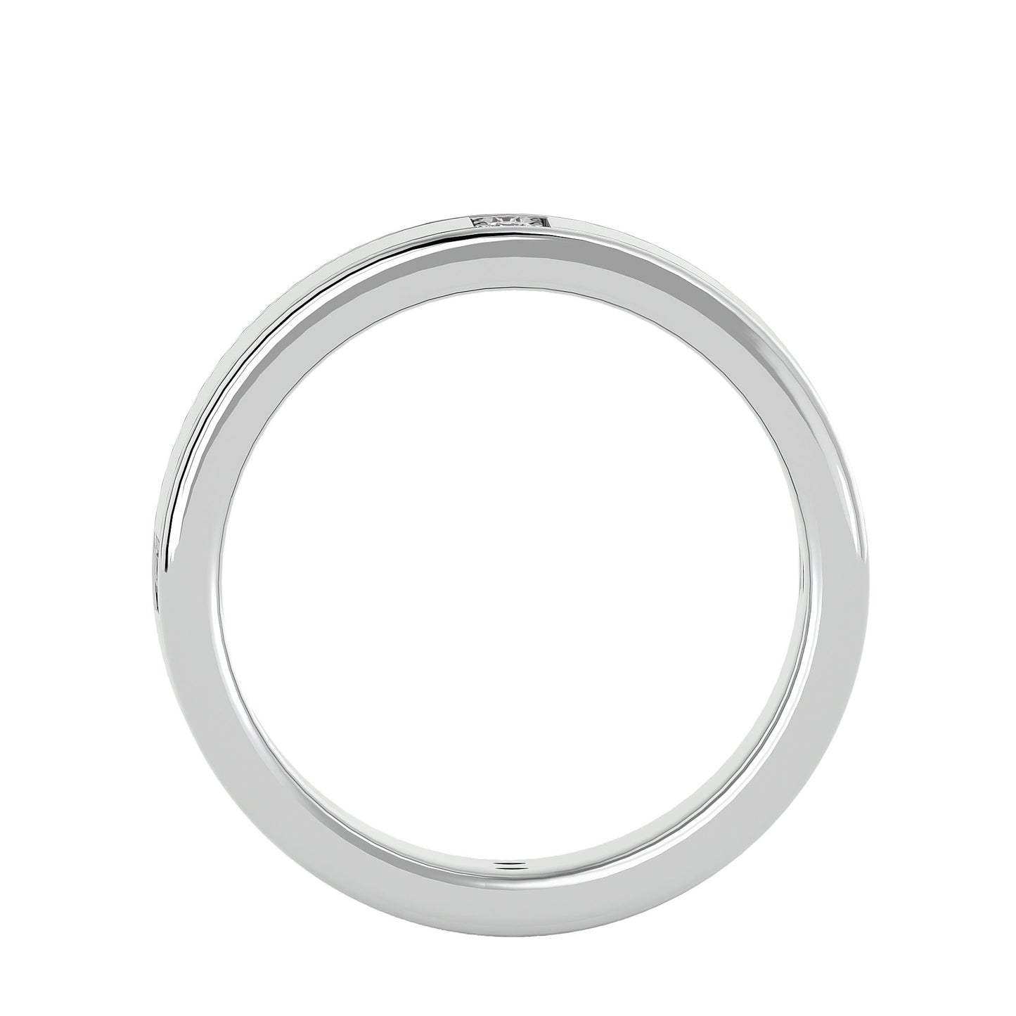 Station round men's ring
