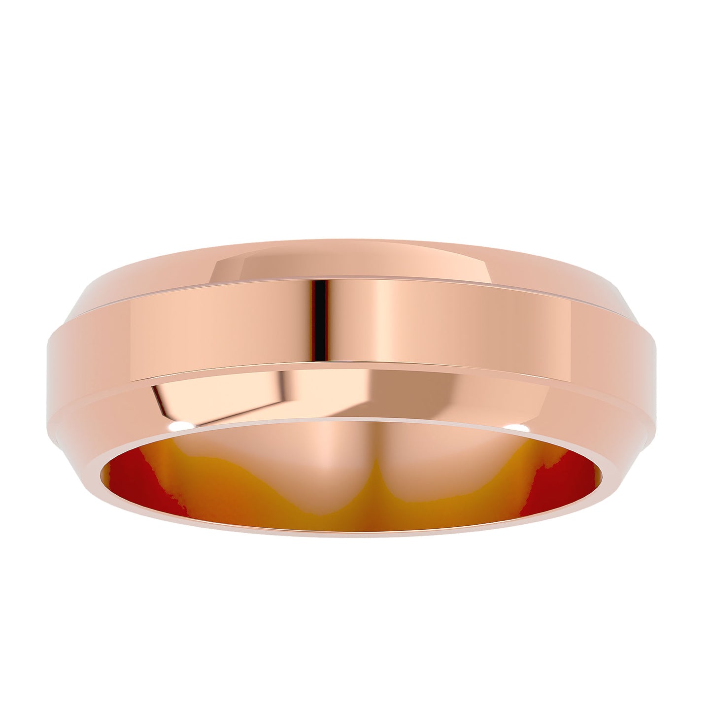 Plain men's ring