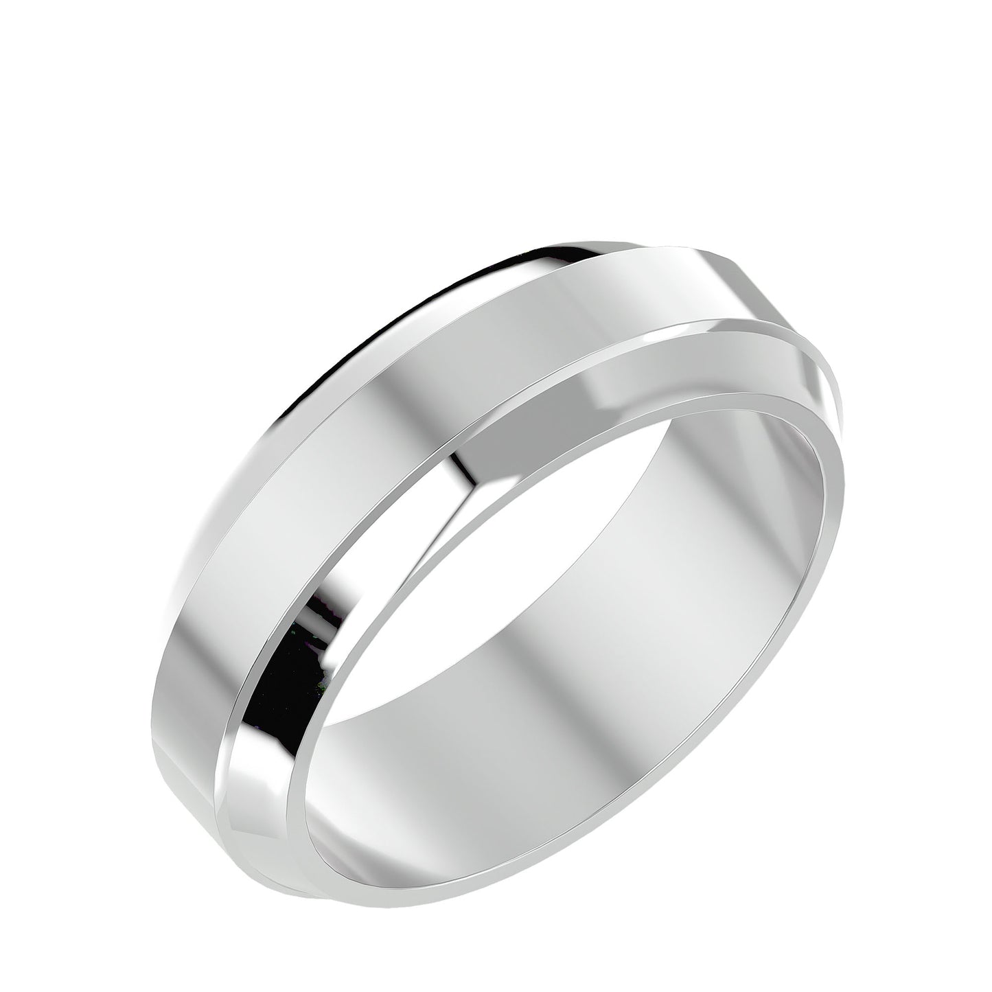 Plain men's ring