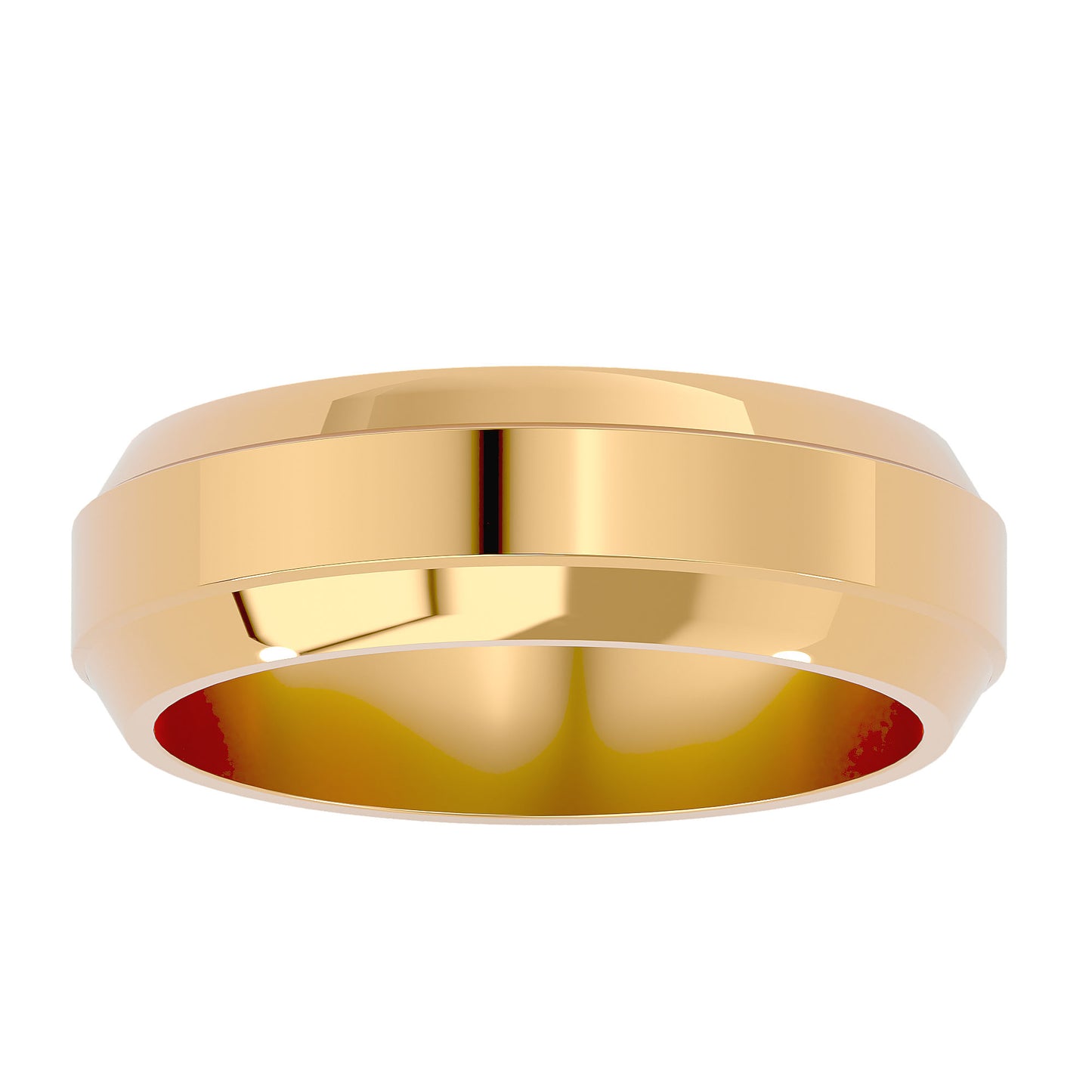 Plain men's ring