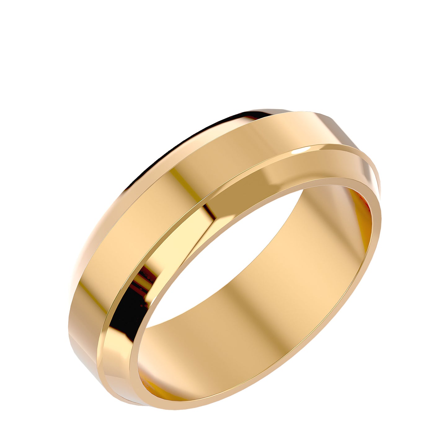 Plain men's ring