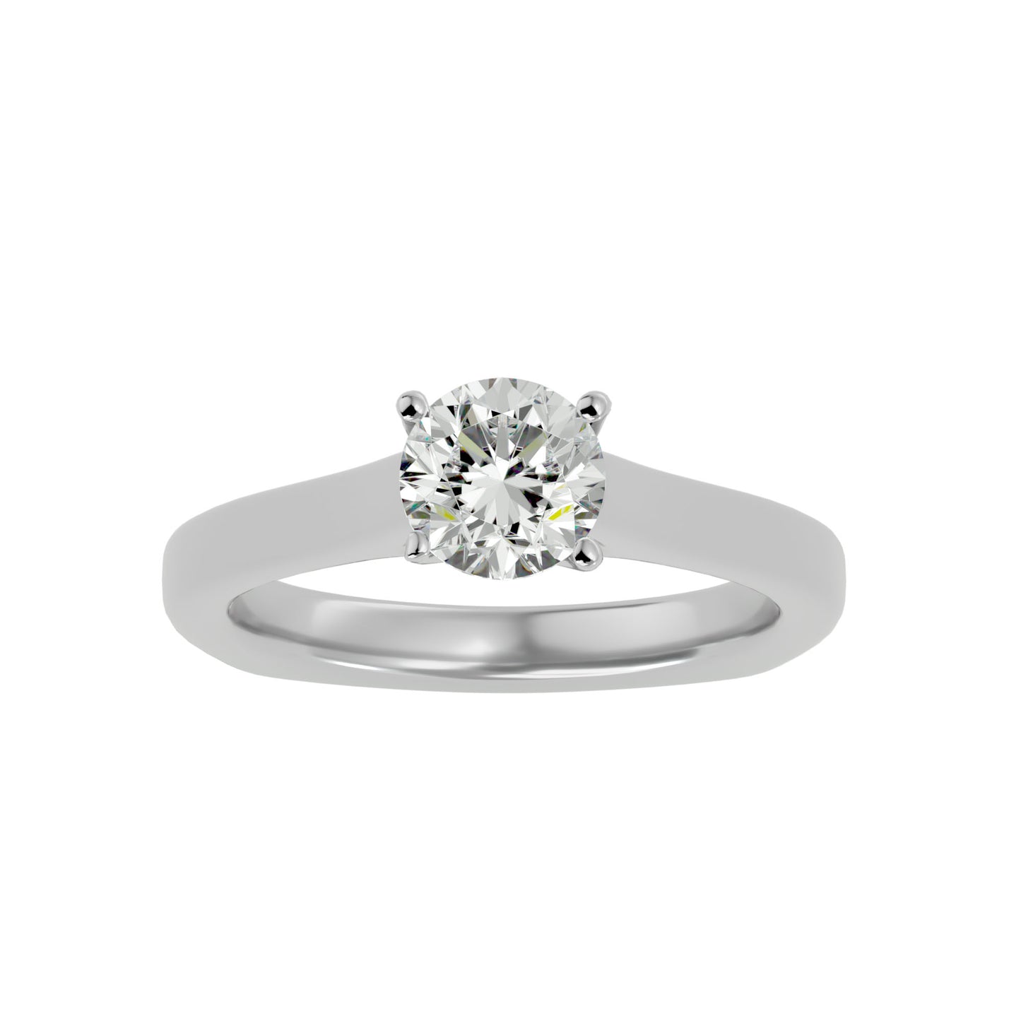 Asteria round diamond engagement ring