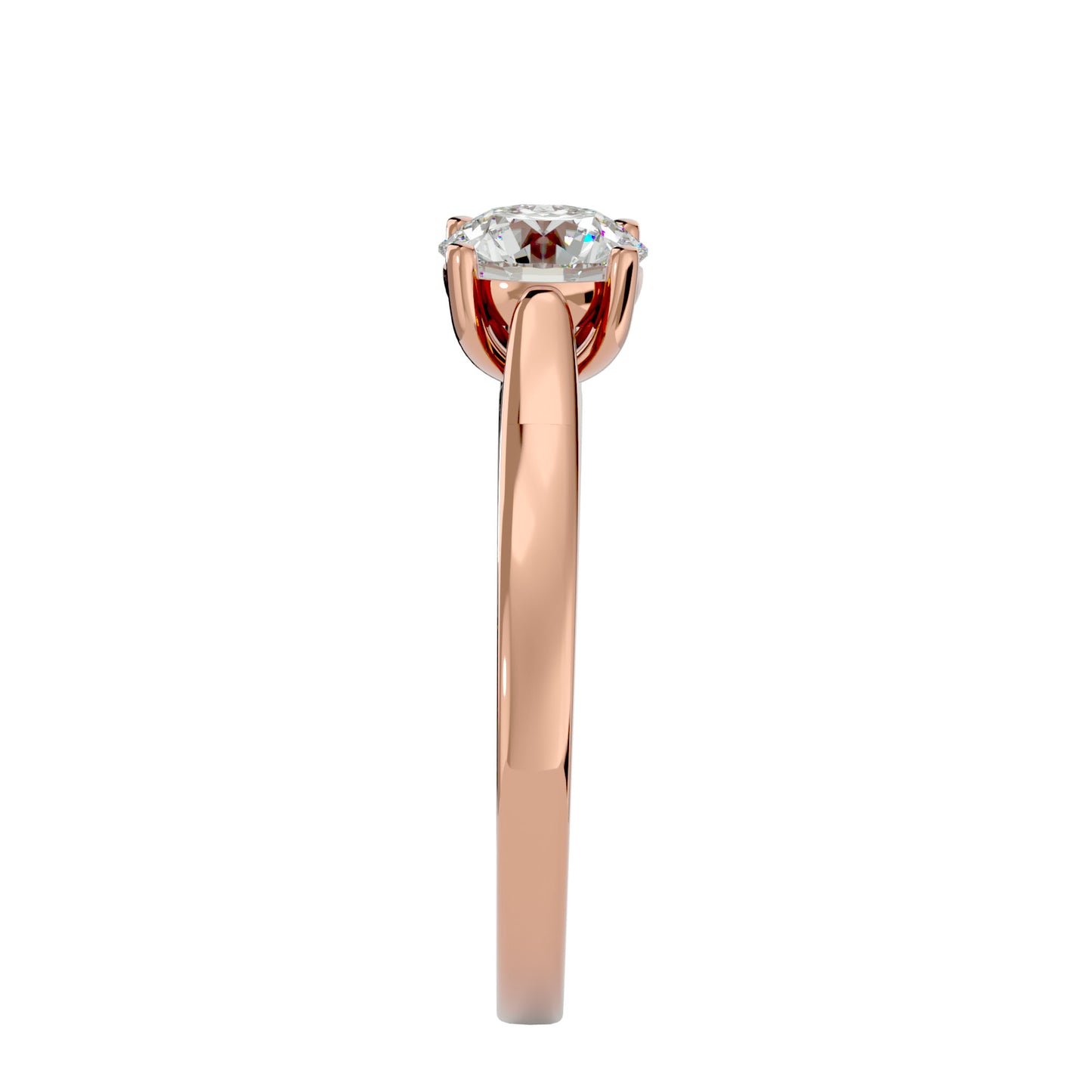 Timeless round diamond engagement ring