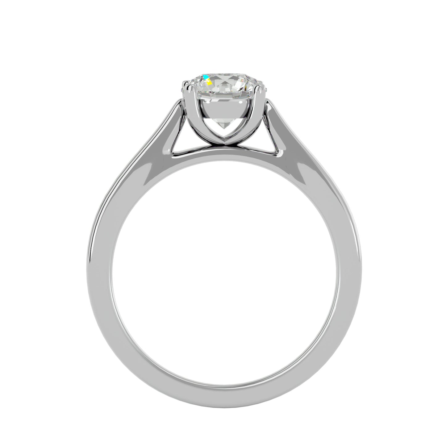 Timeless round diamond engagement ring