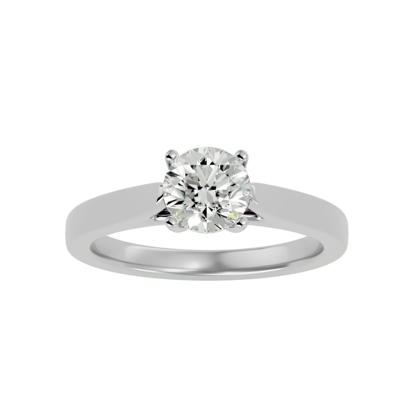 Timeless round diamond engagement ring