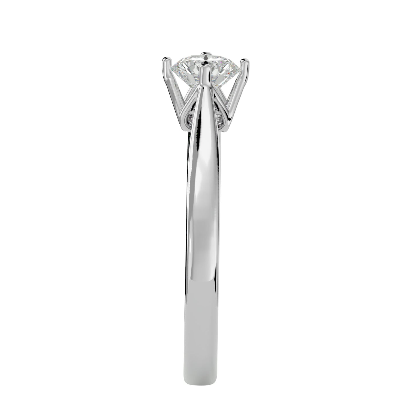 Embrace round diamond engagement ring