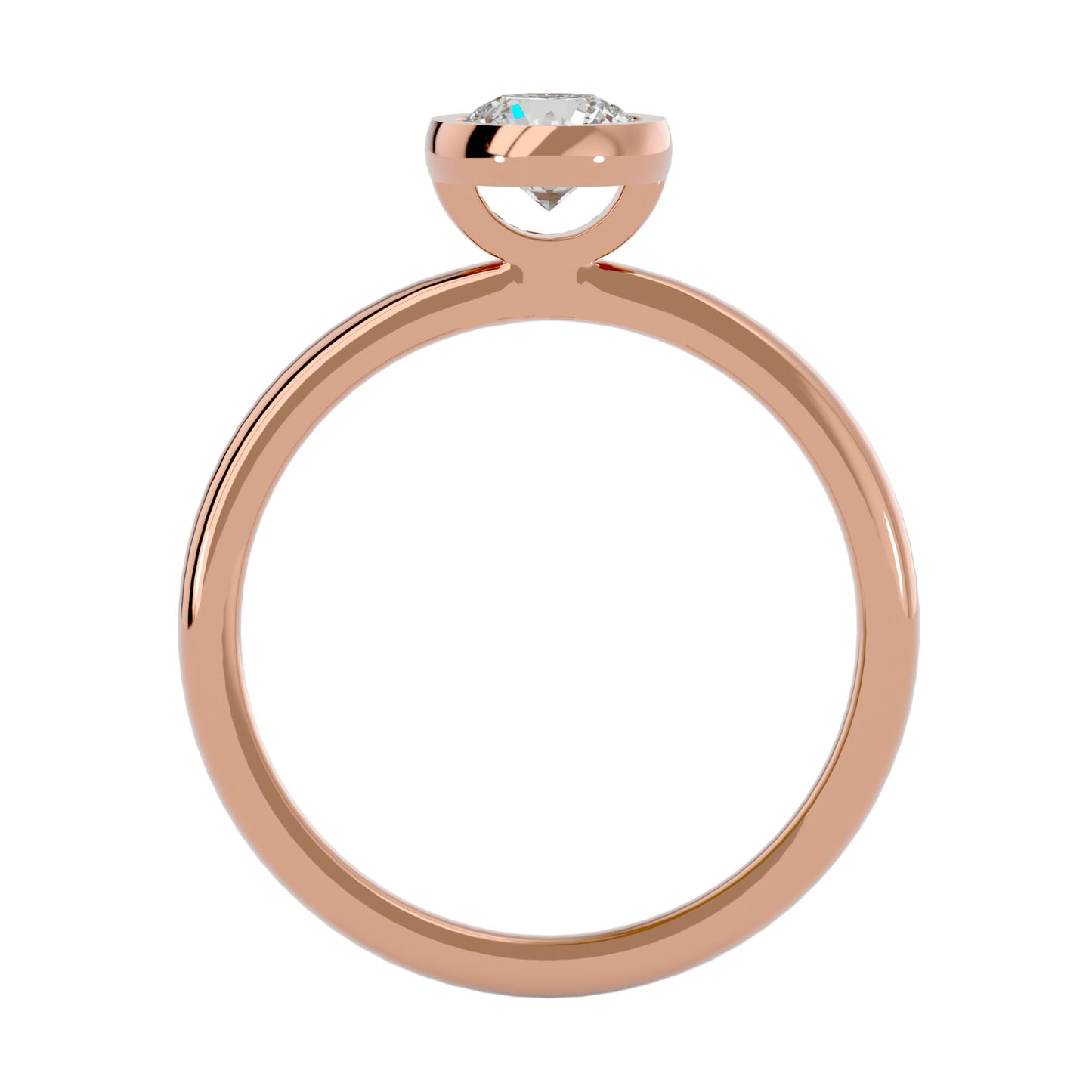 Dora 6 prong round engagement rings