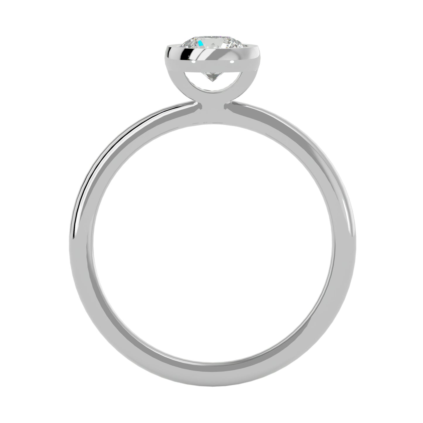 Dora 6 prong round engagement rings
