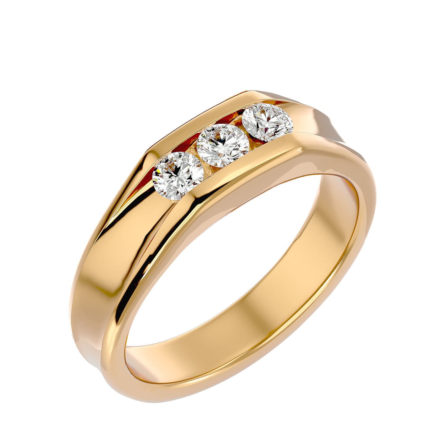 3 stone Men's ring