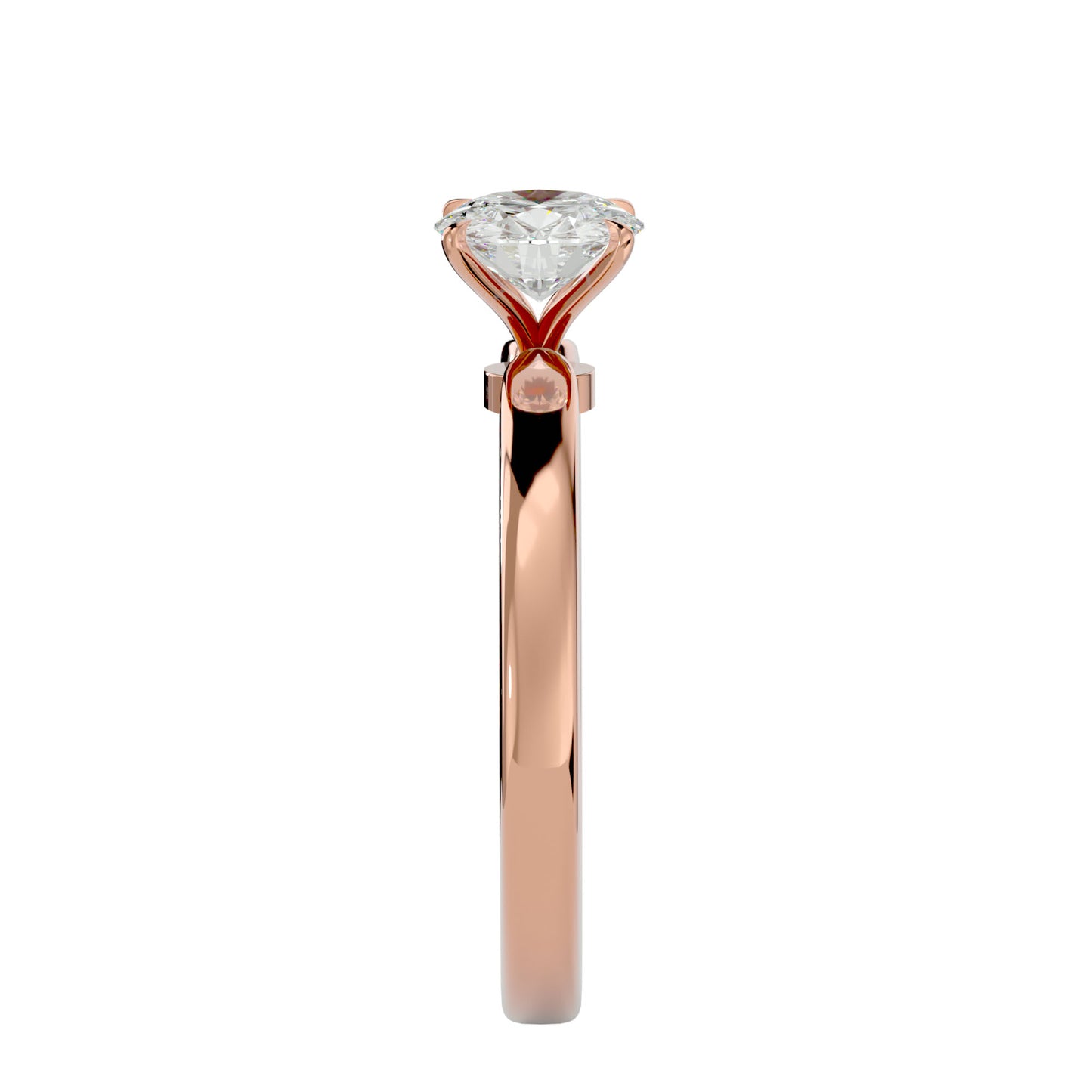 Round halo knot diamond engagement ring
