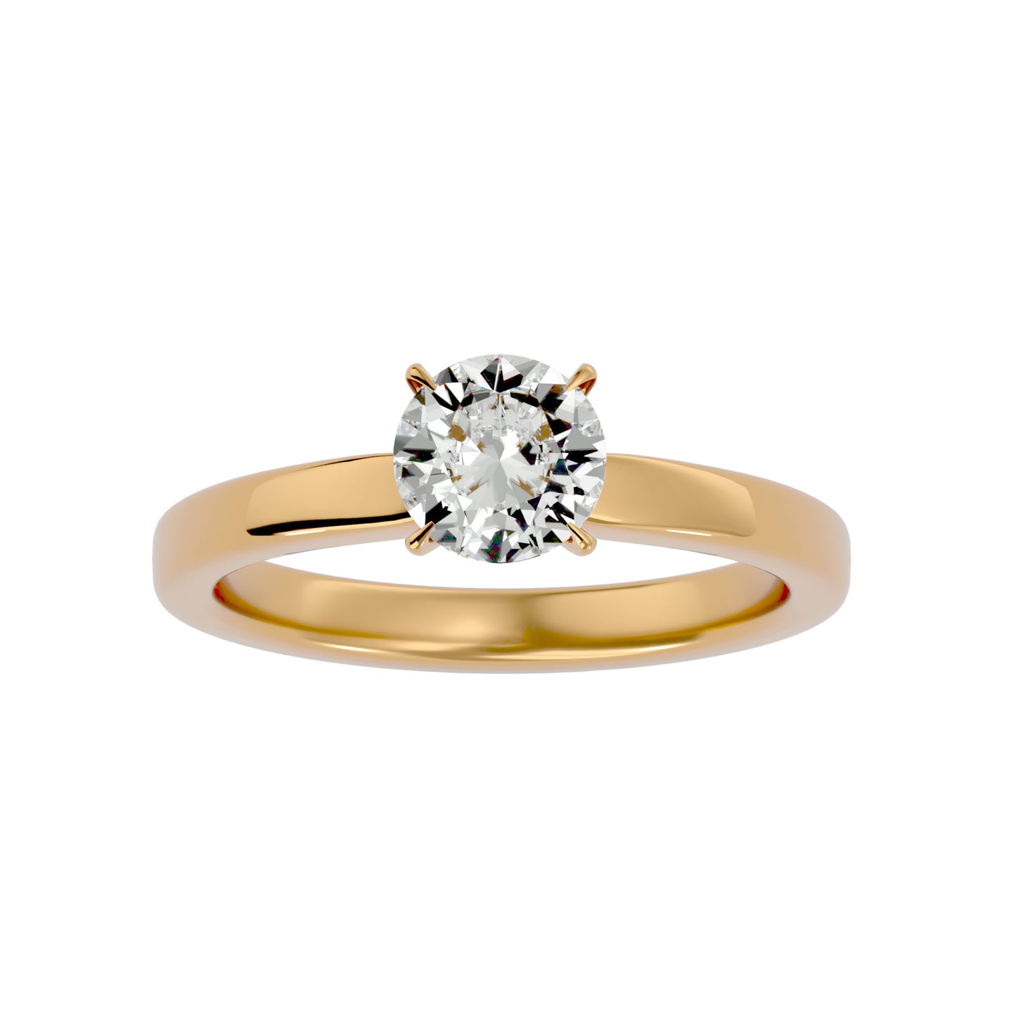 Round halo knot diamond engagement ring