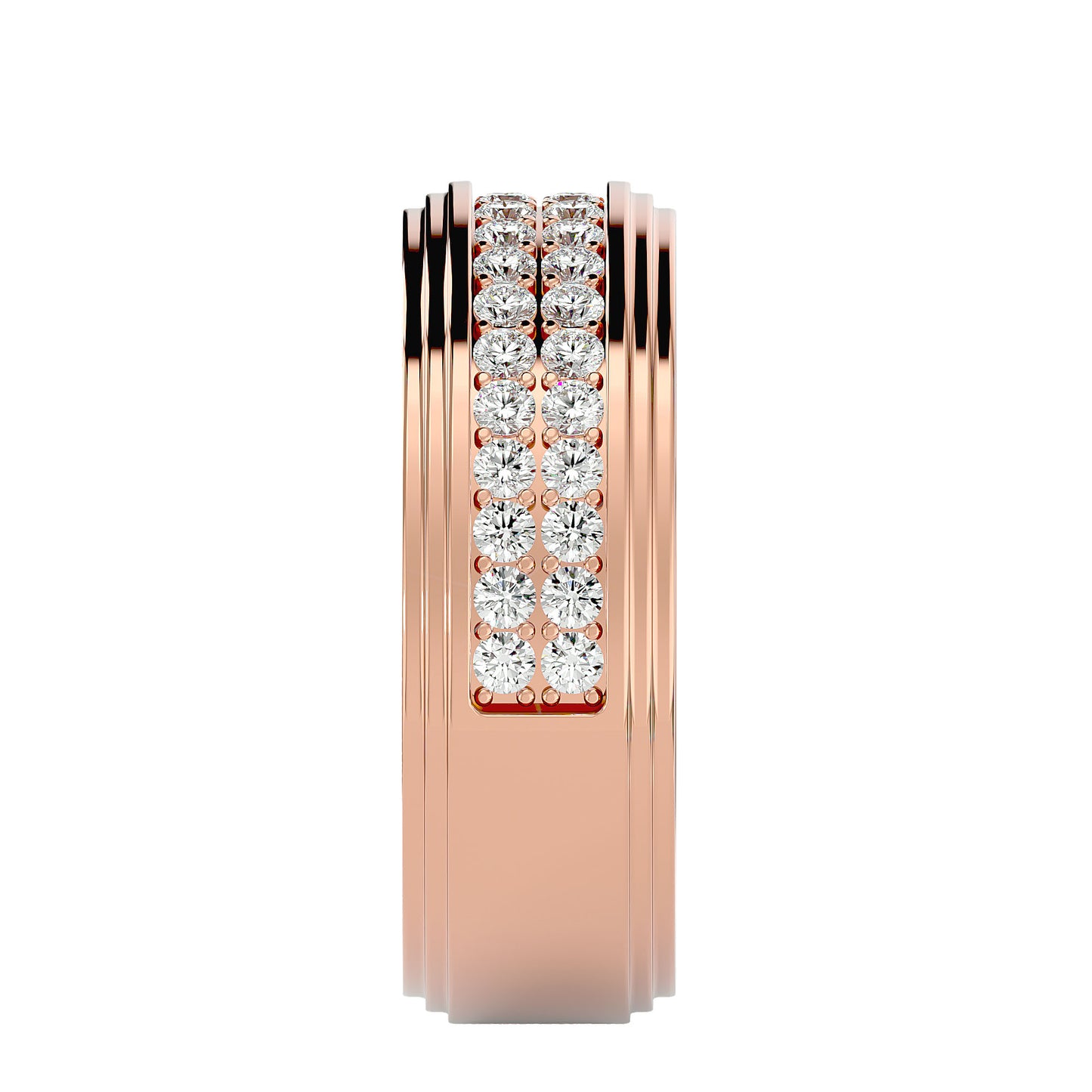 2 row men's ring