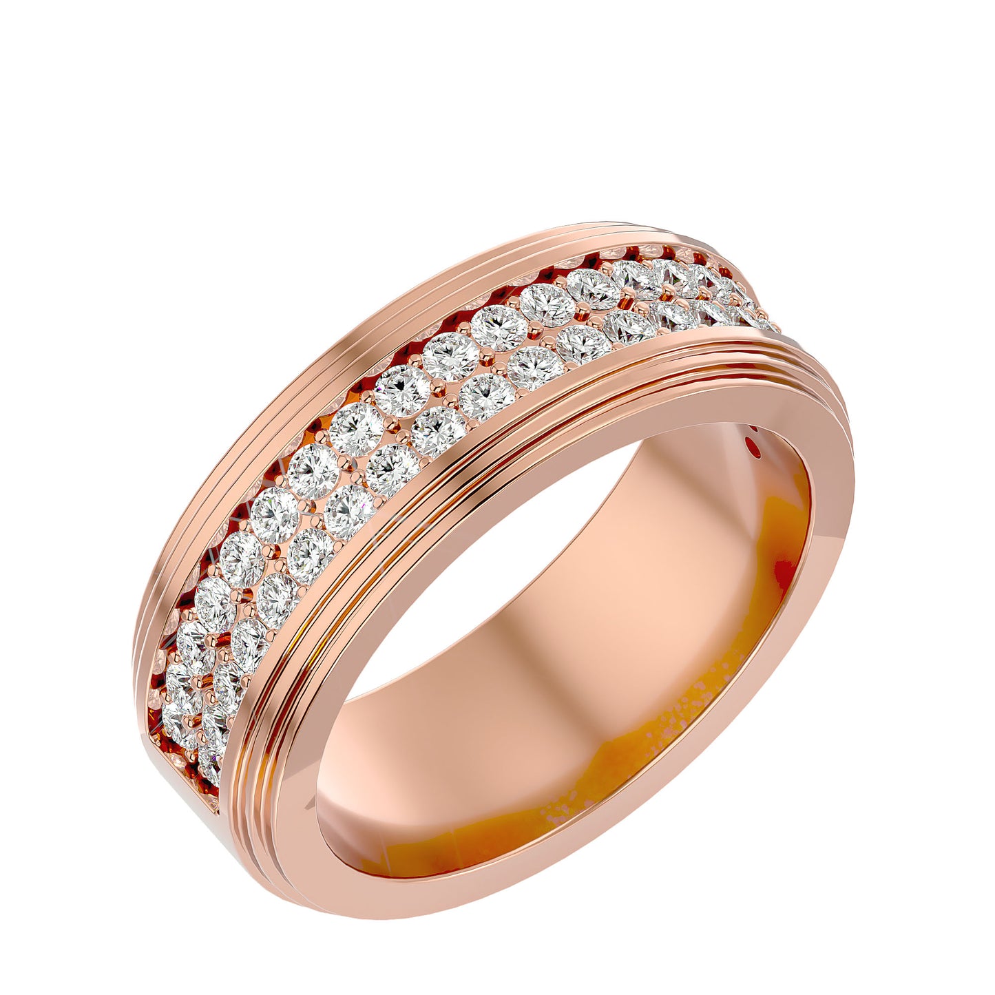 2 row men's ring