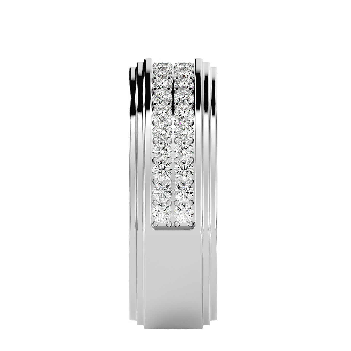 2 row men's ring