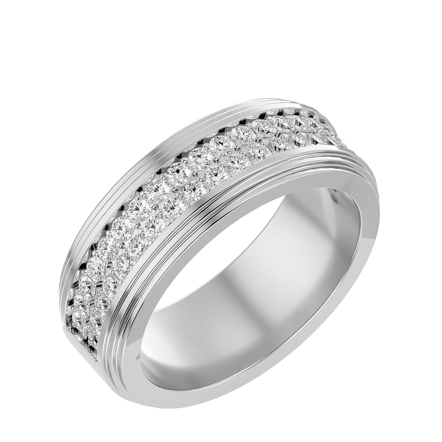 2 row men's ring