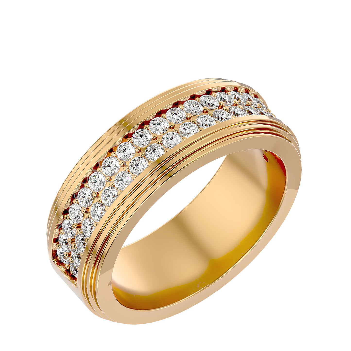 2 row men's ring
