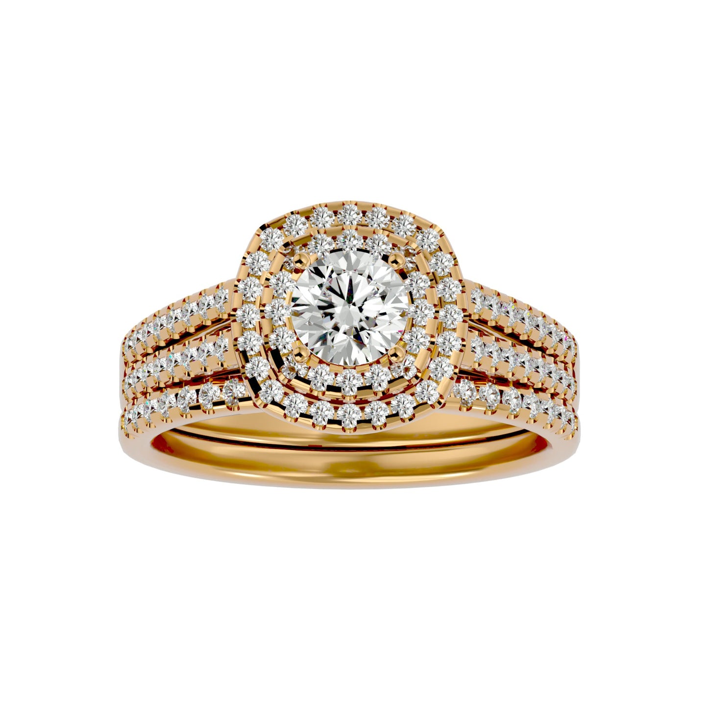 Elle engagement ring & matching band
