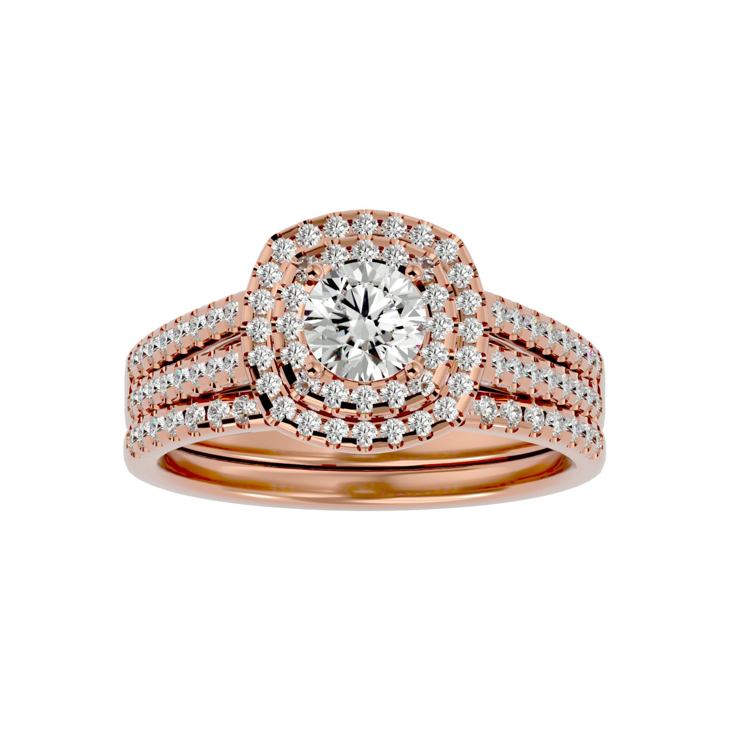 Elle engagement ring & matching band