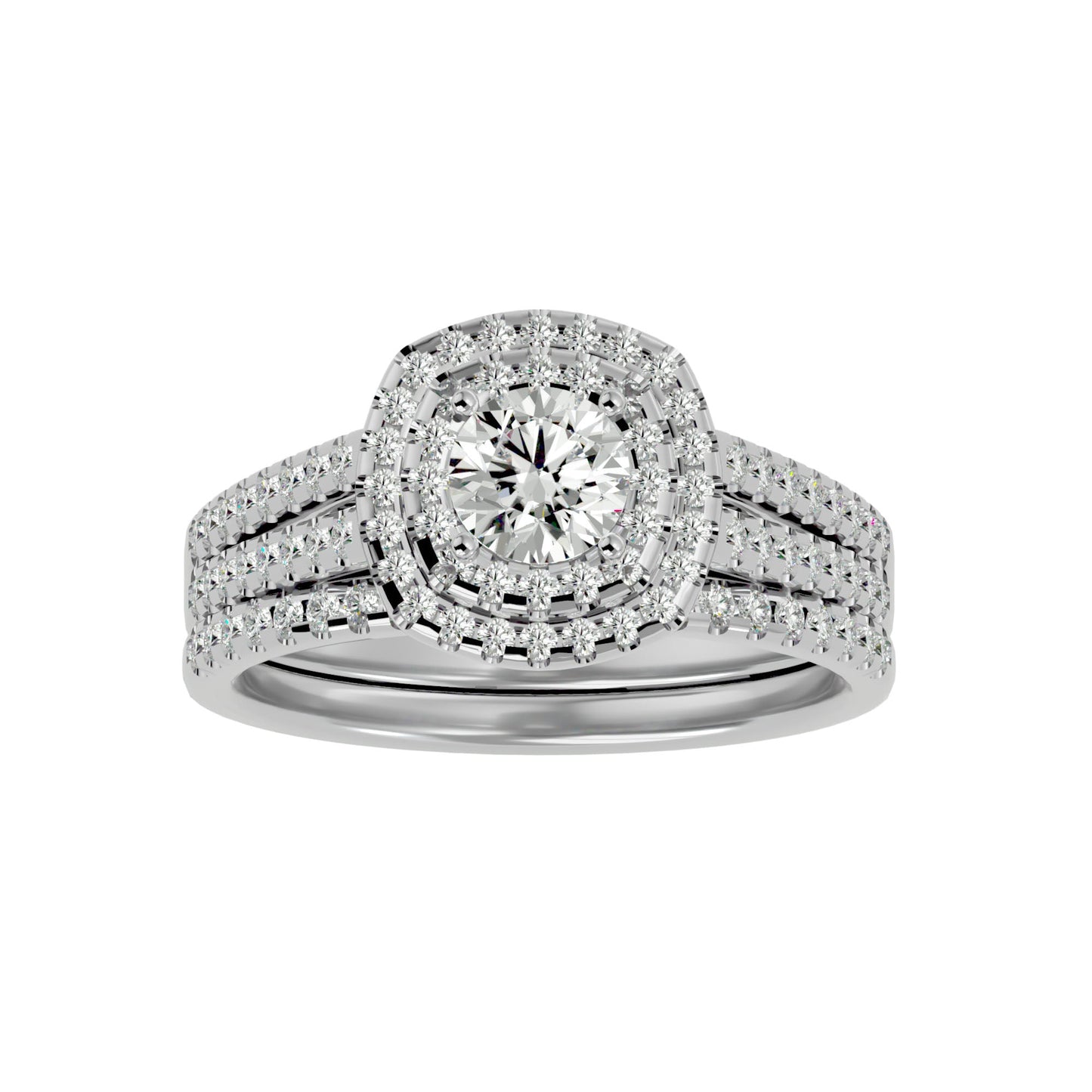 Elle engagement ring & matching band