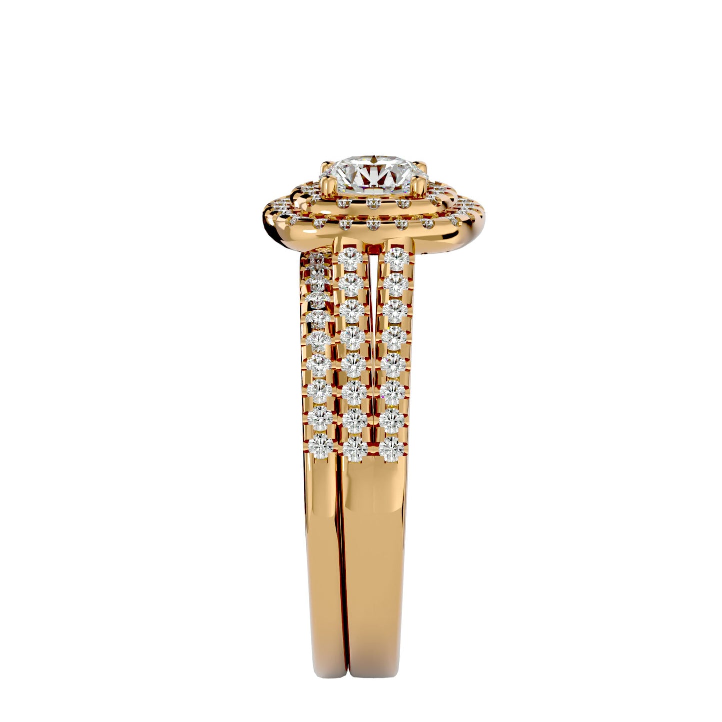 Elle engagement ring & matching band