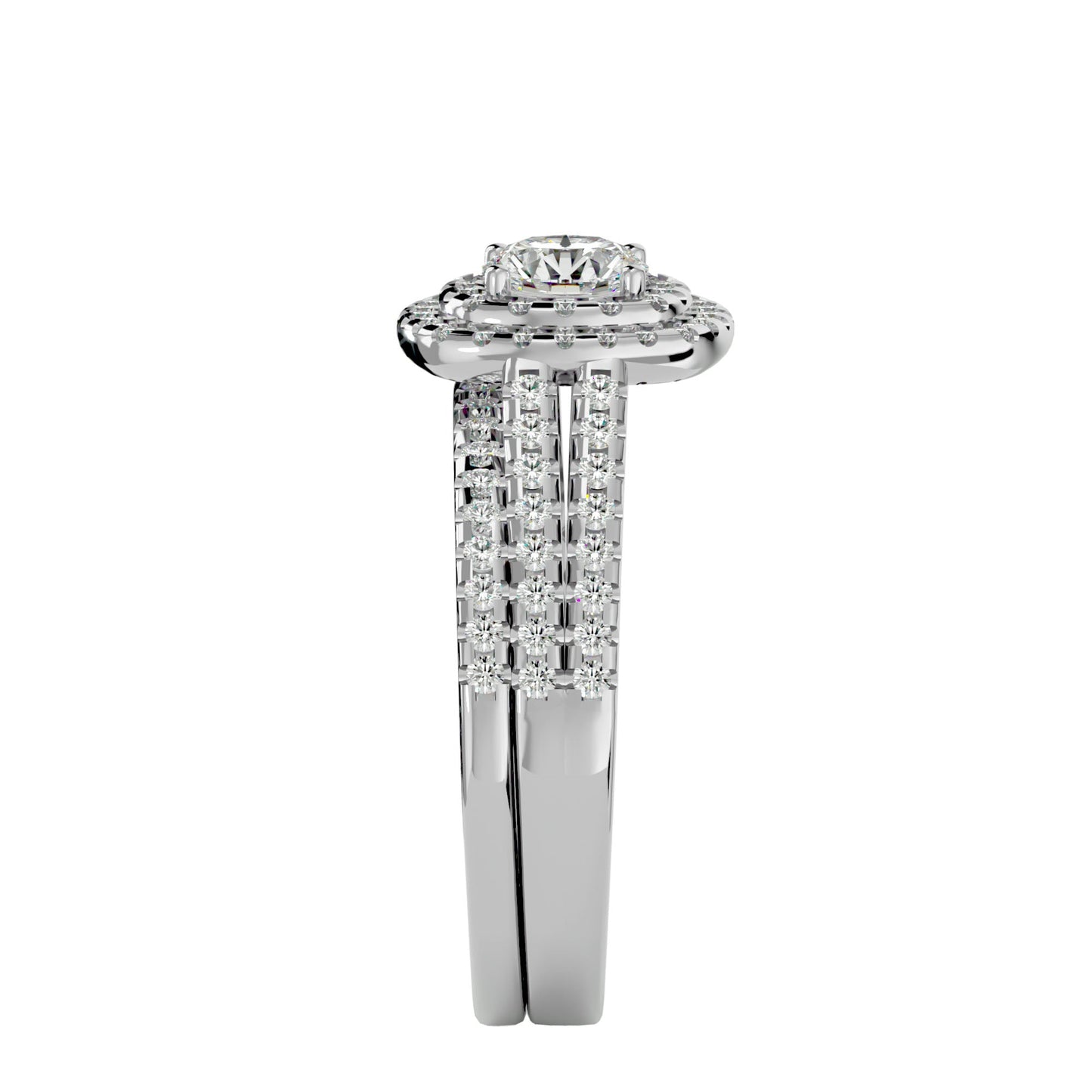 Elle engagement ring & matching band