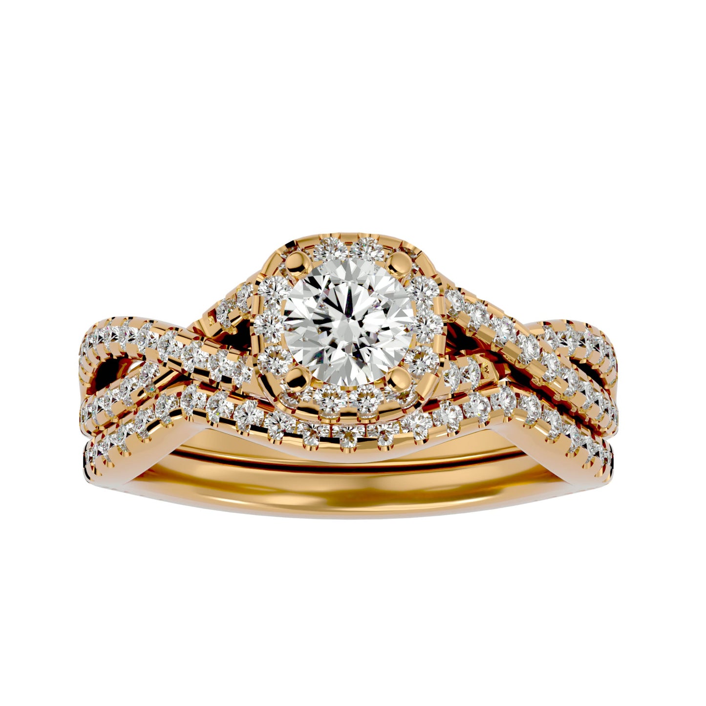 Alexa engagement ring & matching band
