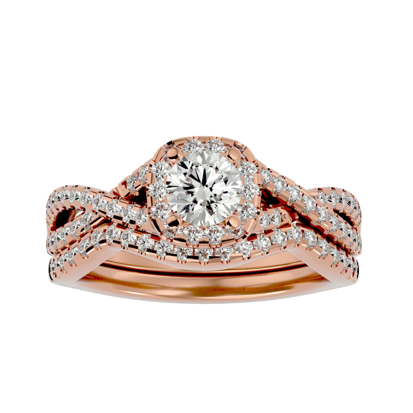 Alexa engagement ring & matching band