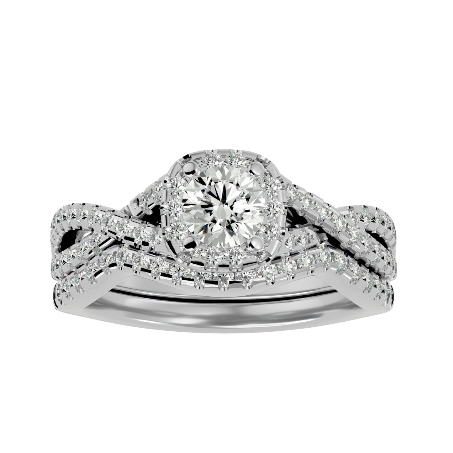 Alexa engagement ring & matching band