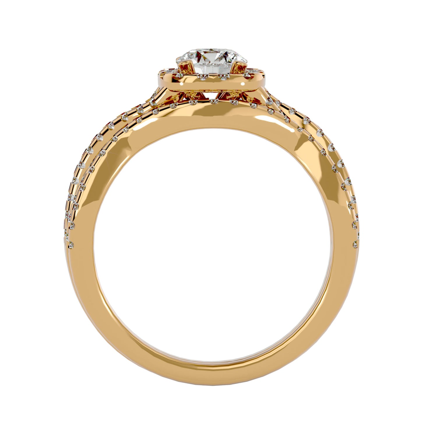 Alexa engagement ring & matching band