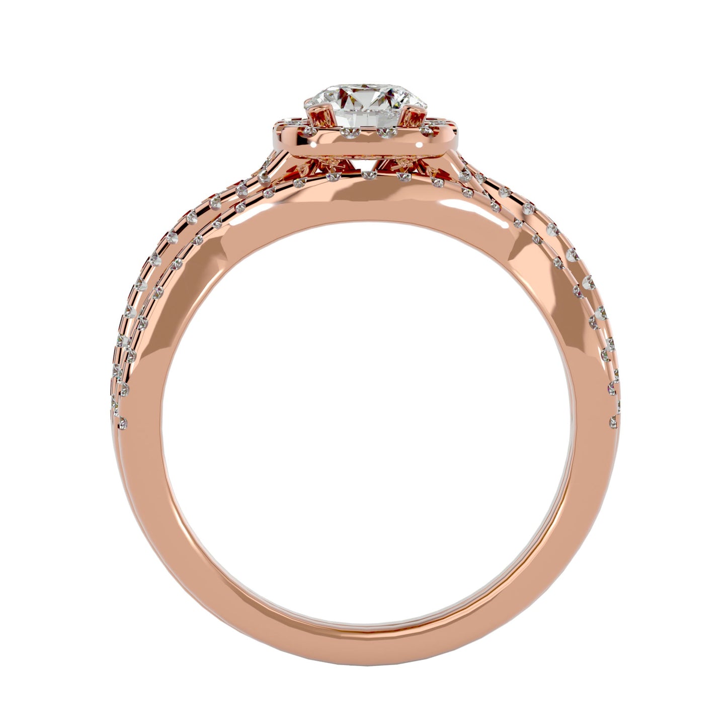 Alexa engagement ring & matching band