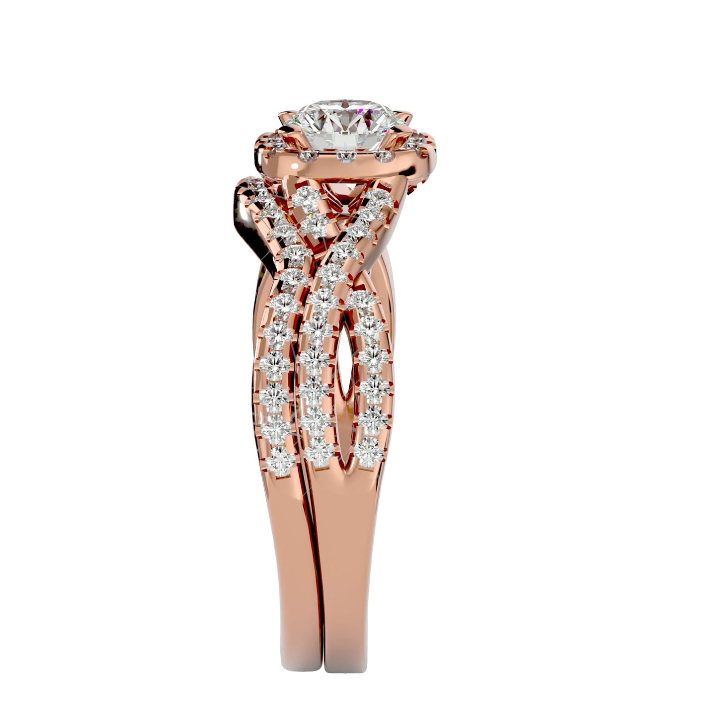 Alexa engagement ring & matching band