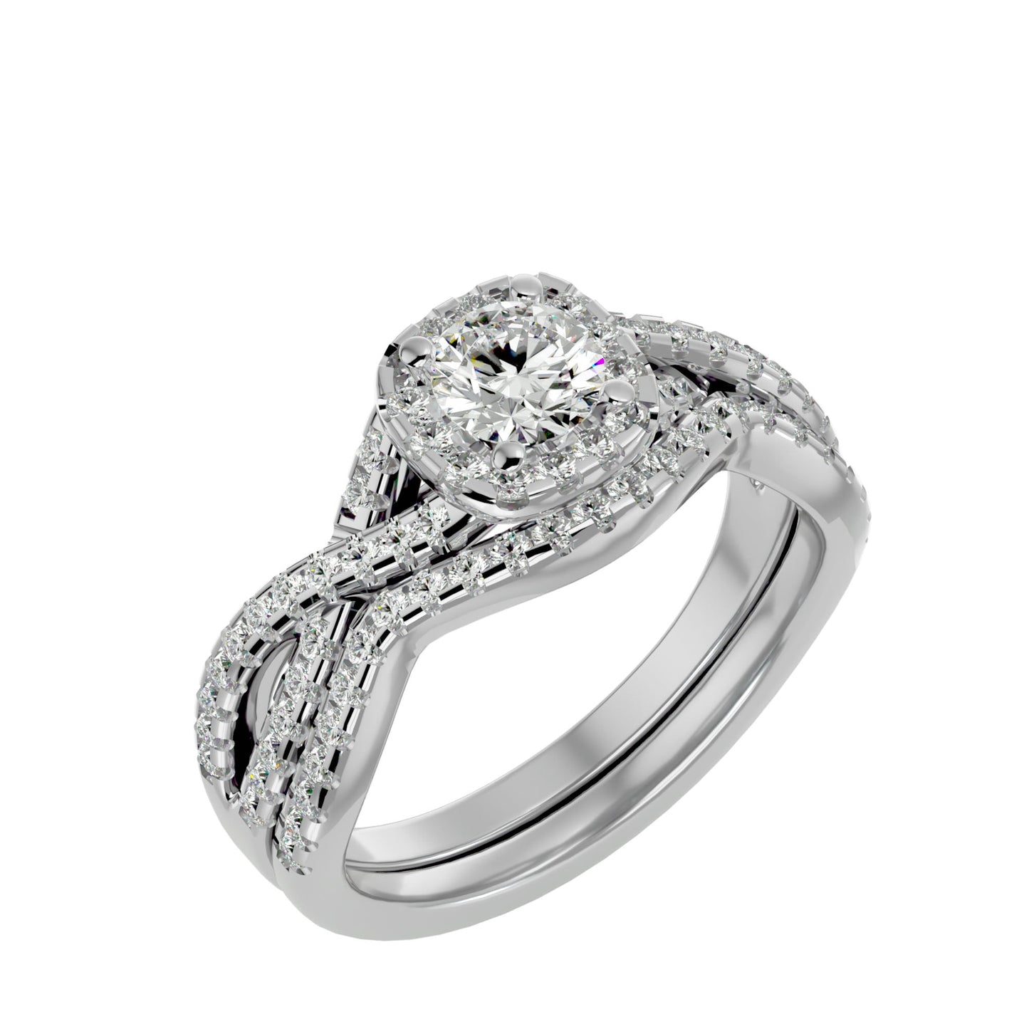 Alexa engagement ring & matching band