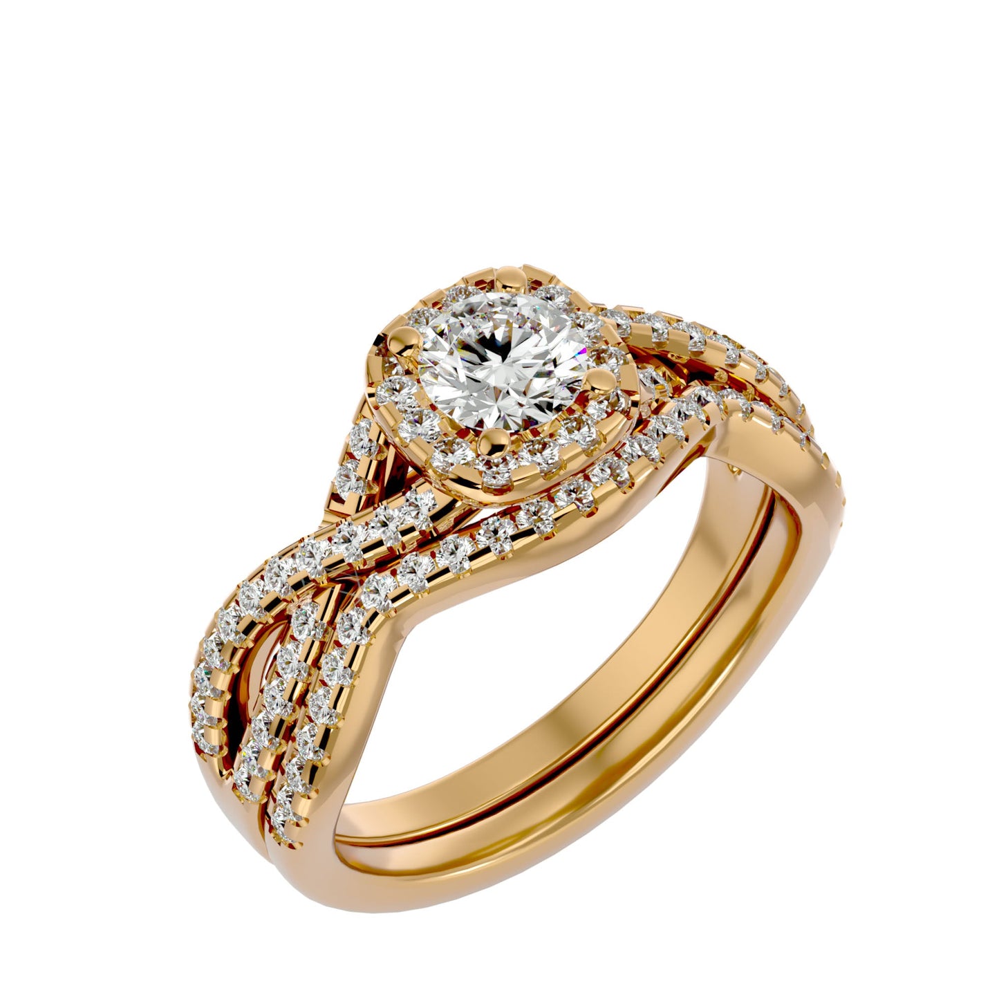 Alexa engagement ring & matching band