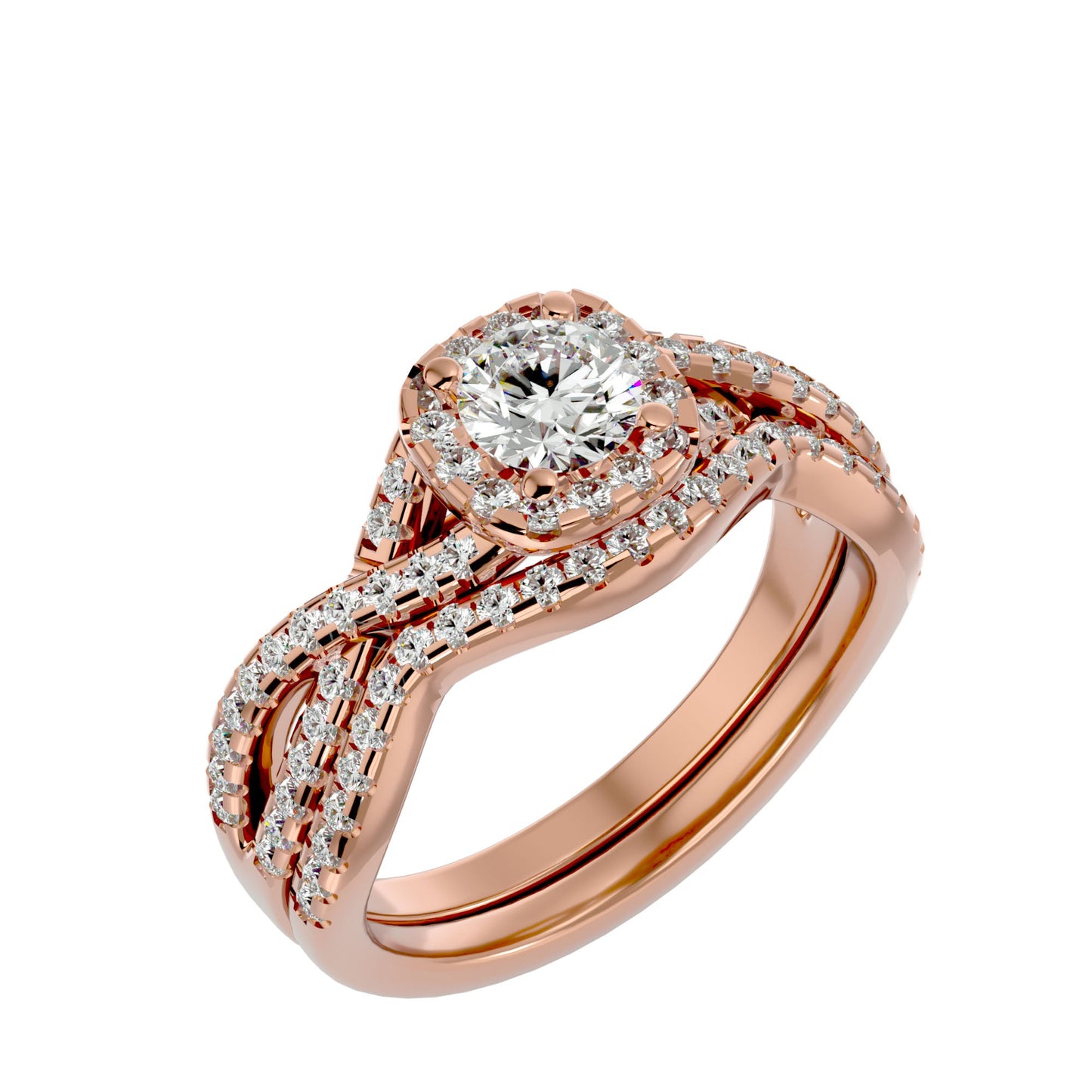 Alexa engagement ring & matching band